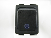 Bluestar 735005 Black Rocker Switch with Blue Lens