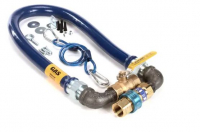 Dormont 1675KIT36 3/4" dia., 36" Blue Hose, SnapFast, full port valve, 2 elbows, restraining device