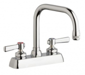 Chicago Faucets W4D-DB6AE1-369ABCP Workboard Faucet, 4''