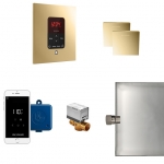 Mr. Steam Msbutlerxsq-Pb Butler Max Steam Generator Control Kit / Package In Square Polished Brass