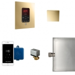 Mr. Steam Msbutler1Sq-Pb Butler Steam Generator Control Kit / Package In Square Polished Brass