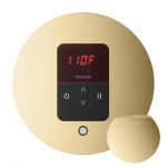 Mr. Steam Msitempord-Pb Itempo Round Steam Shower Control In Polished Brass